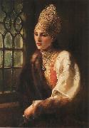 Konstantin Makovsky Boyarina painting